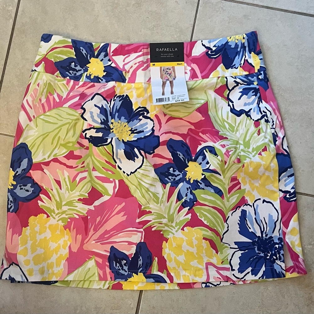Rafaella Women's Tropical Floral Skort